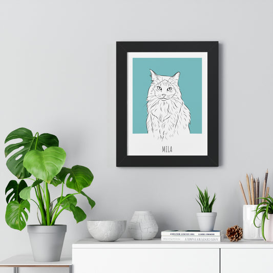 Custom Minimalist One-Pet Portrait