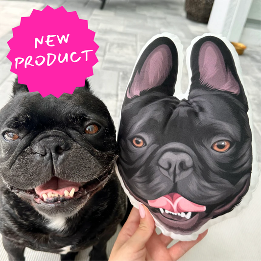 Custom Shaped Modern Pet Portrait Pillow